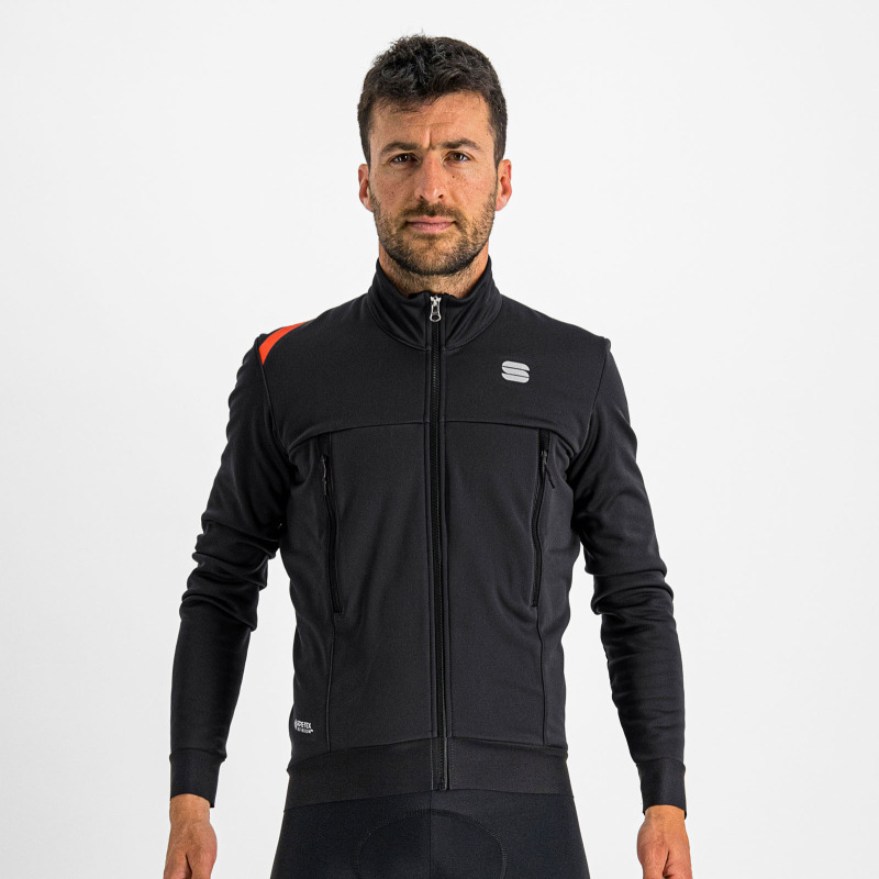 Cyklistická bunda pánska Sportful Fiandre Warm čierna