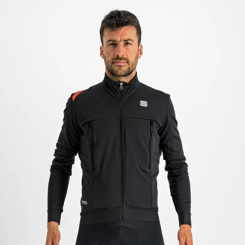 Cyklistická bunda pánska Sportful Fiandre Warm čierna