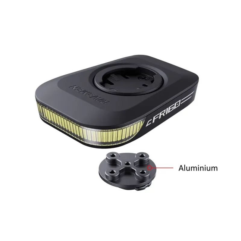 Přední světlo na kolo Ravemen Lights FR160 s hliníkovým adaptérem