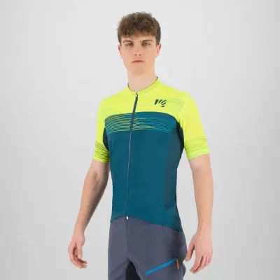 Karpos GREEN FIRE dres Refl.Pond/Yellow Fluo/Emenal Blue