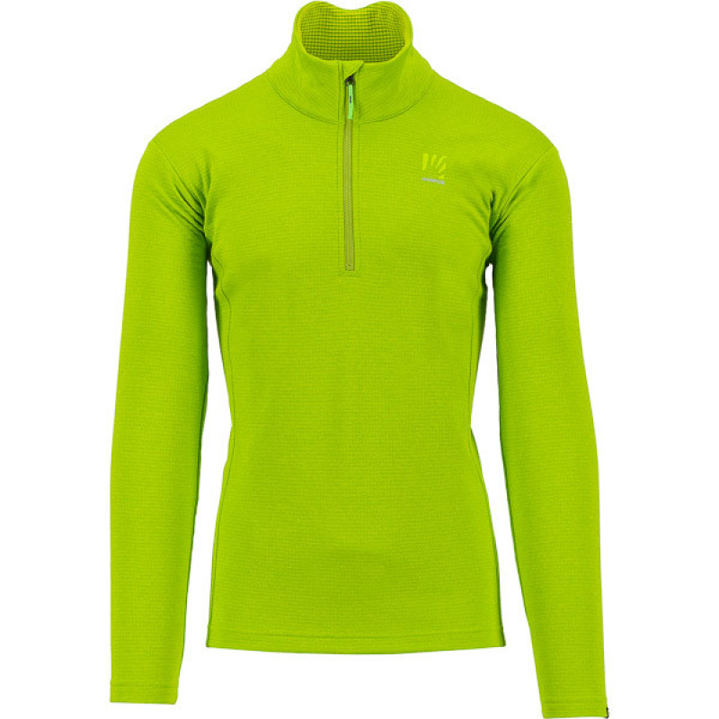Outdoorová flíska pánska Karpos Pizzocco Half Zip limetková