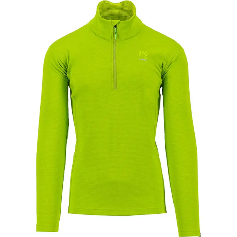 Outdoorová flíska pánska Karpos Pizzocco Half Zip limetková