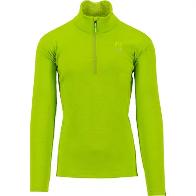 outdoorova-fliska-karpos-pizzocco-half-zip-limetkova