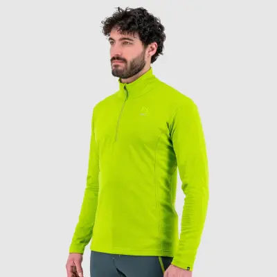 Karpos outdoorová flíska Pizzocco Half Zip pánska limetková