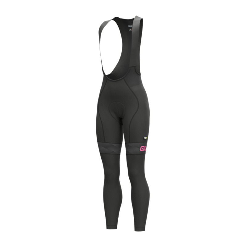 Női téli kerékpáros nadrág Alé Cycling PR-R MILD fekete/rózsaszín