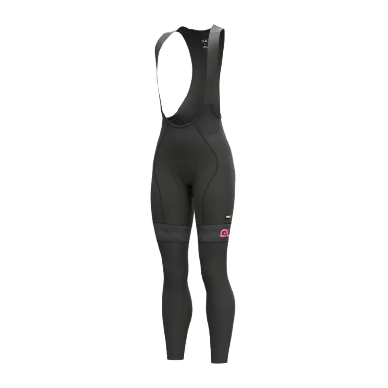 Női téli kerékpáros nadrág Alé Cycling PR-R MILD fekete/rózsaszín