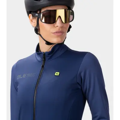 Alé Cycling zimná cyklistická bunda Solid Fondo dámska modrá