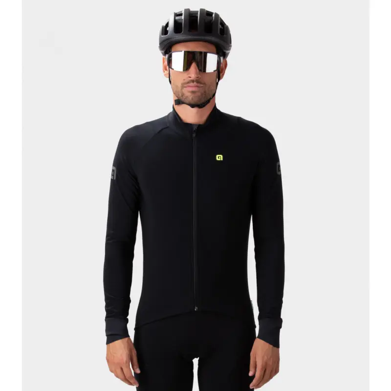 Zateplený cyklistický dres pánský Alé Cycling Klimatik K-Idro černý