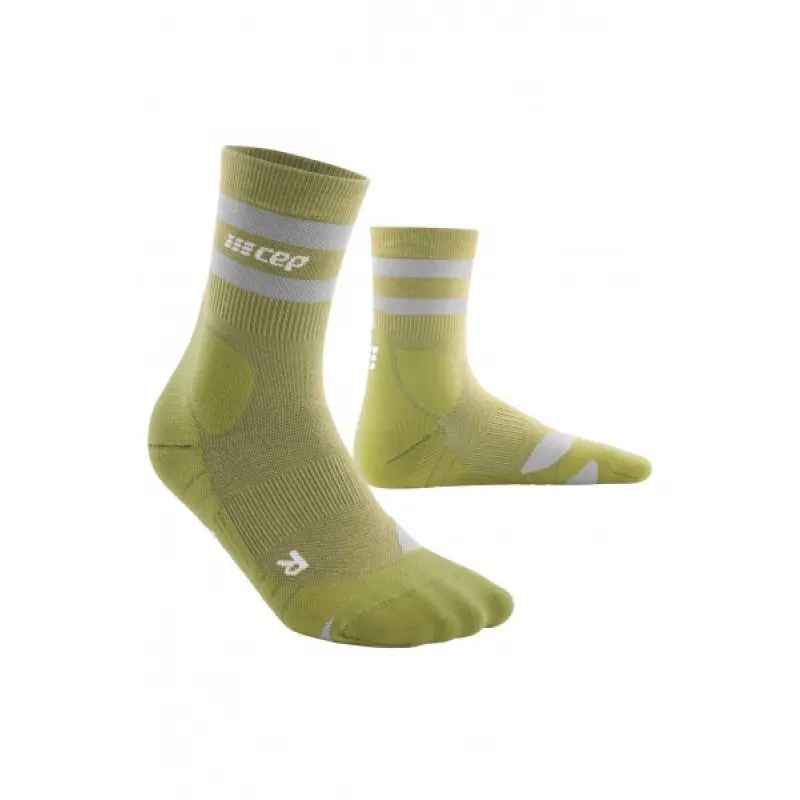 Vysoké kompresní outdoorové ponožky CEP Merino zelené