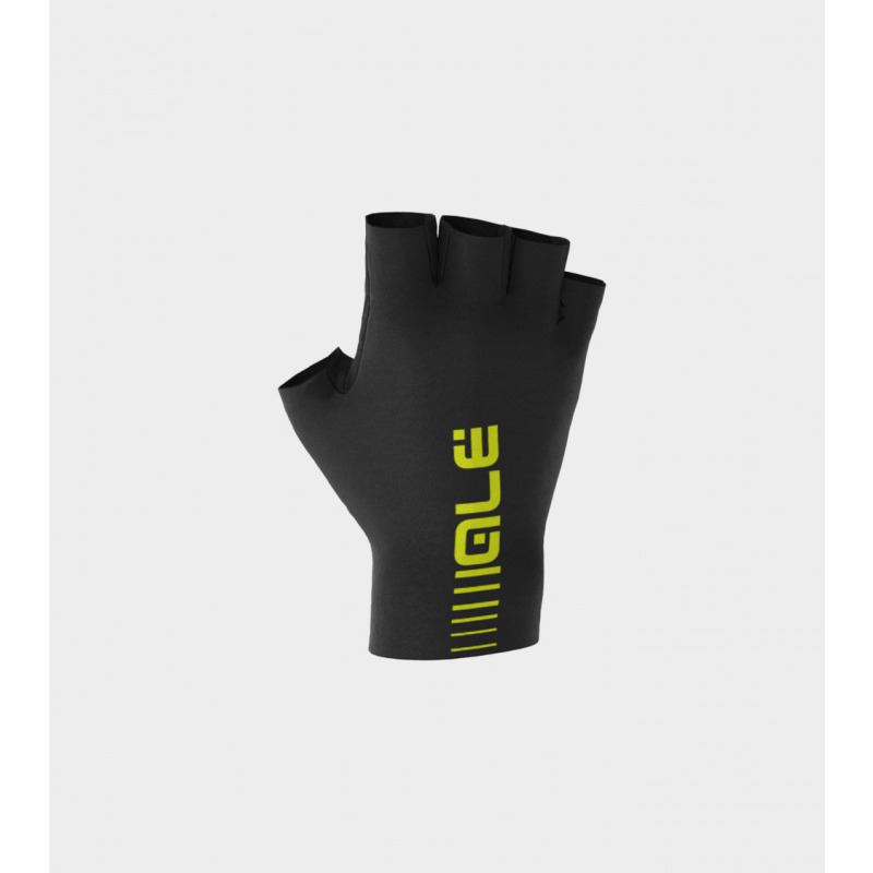 Letné cyklistické rukavice Alé Sunselect Crono Glove čierne/žlté