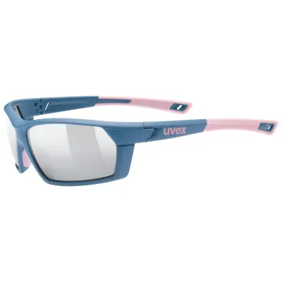 2022 UVEX BRÝLE SPORTSTYLE 225 BLUE MAT ROSE / LITEMIRROR SILVER (CAT. 3) Množ. Uni