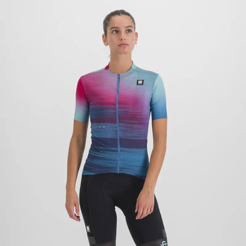 Letní cyklistický dámský dres Sportful Peter Sagan Line Supergiara modrý