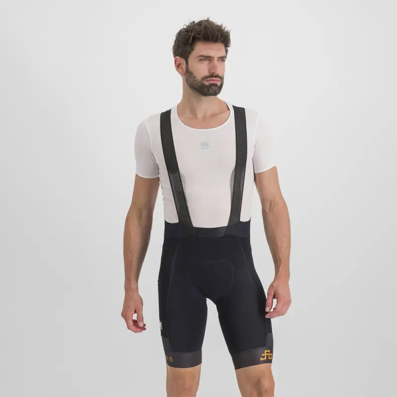 Letní cyklistické pánské kalhoty se šlemi Sportful Peter Sagan Line Supergiara černé