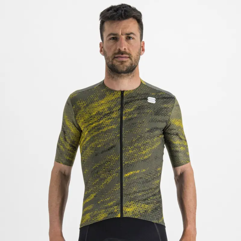 Letný cyklistický pánsky dres Sportful Cliff Supergiara zelený