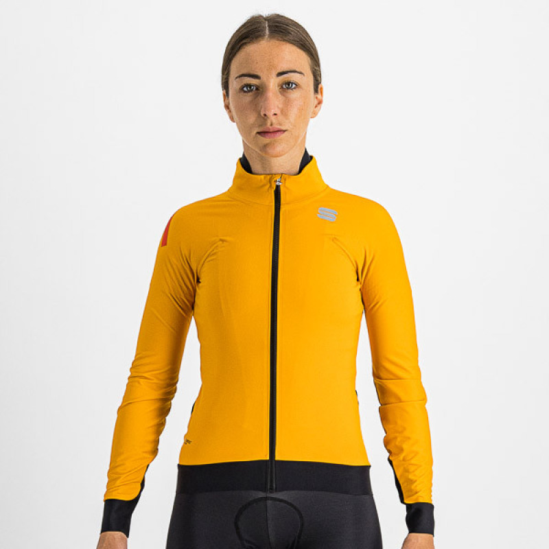 Zimní cyklistická bunda dámská Sportful Fiandre Pro zlatá