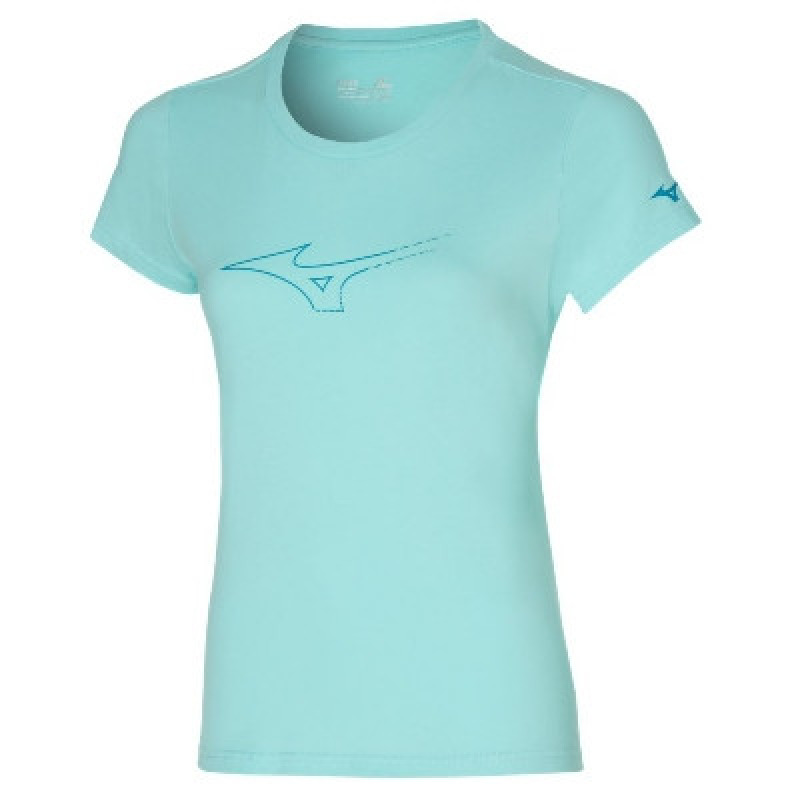 Bežecké tričko dámske Mizuno Athletic RB Tee modré