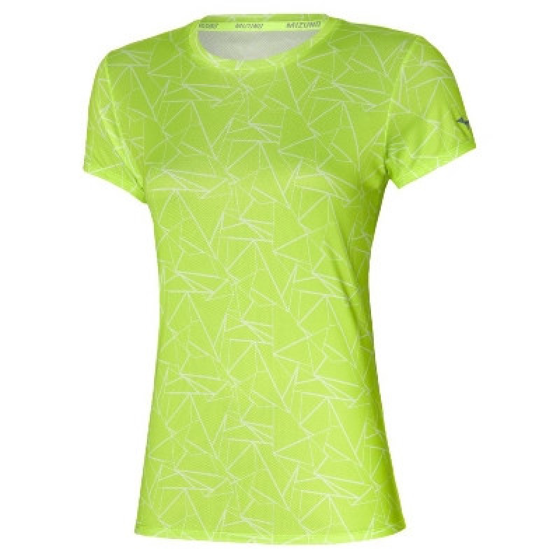 Bežecké tričko dámske Mizuno Core Graphic Tee zelené
