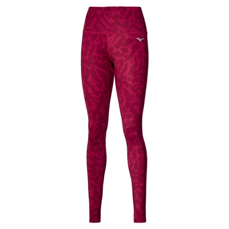 Bežecké legíny dámske Mizuno Printed Tight červené