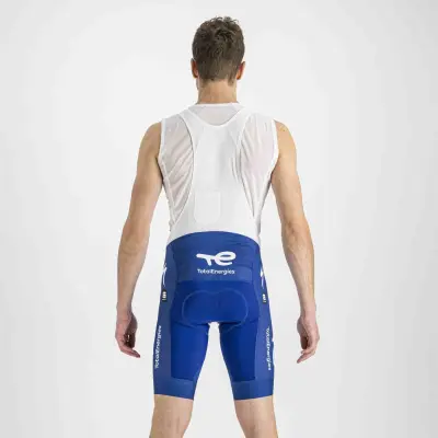 Letné pánske cyklistické kraťasy s trakmi Sportful TotalEnergies BODYFIT PRO CLASSIC modré