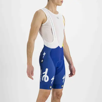 Letné pánske cyklistické kraťasy s trakmi Sportful TotalEnergies BODYFIT PRO CLASSIC modré