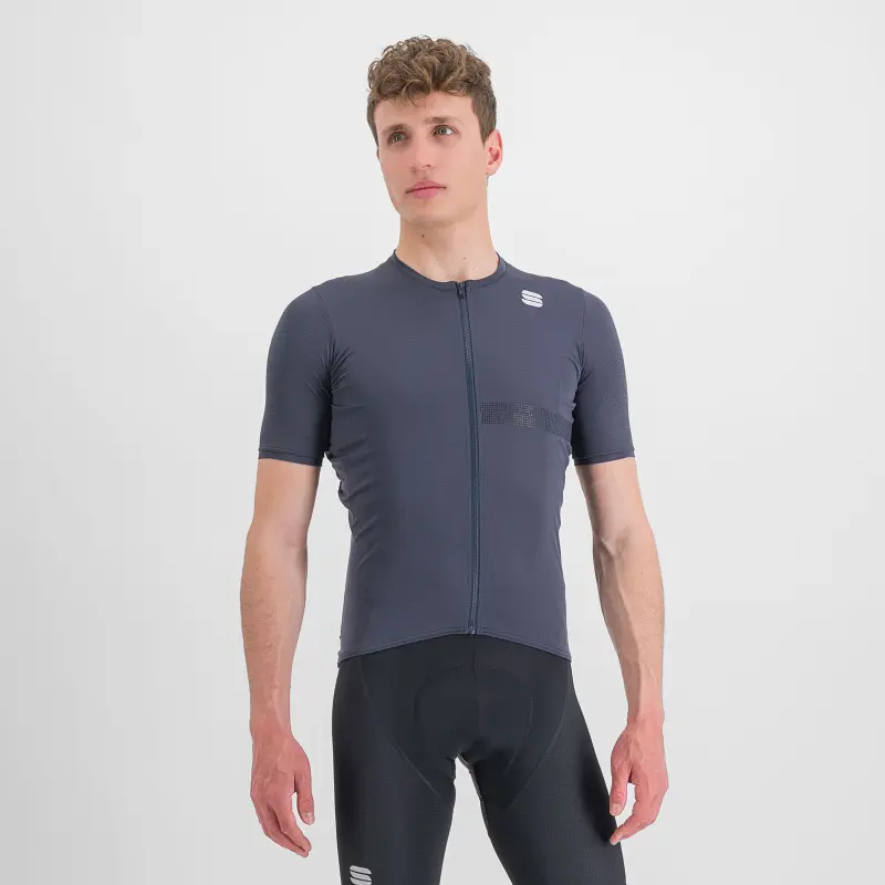 Férfi nyári kerékpáros mez Sportful Matchy sötétkék
