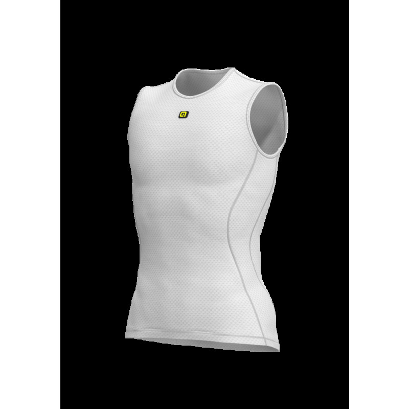 Cyklistická funkční vrstva pánska ALÉ INTIMO VELO ACTIVE SLEEVELESS bílá