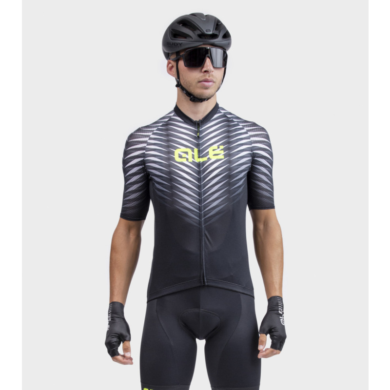 Letní cyklistický pánský dres Alé Cycling Solid Thorn černý