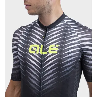 Letný cyklistický pánsky dres Alé Cycling Solid Thorn čierny