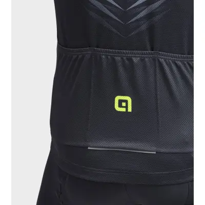 Letný cyklistický pánsky dres Alé Cycling Solid Thorn čierny