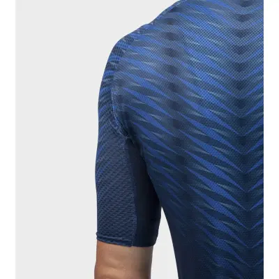 Letný cyklistický pánsky dres Alé Cycling Solid Thorn modrý