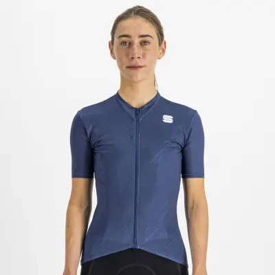 Letný cyklistický dámsky dres Sportful Flare tmavomodrý