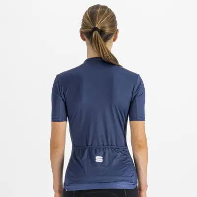 Letný cyklistický dámsky dres Sportful Flare tmavomodrý