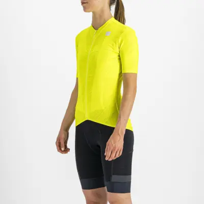 Letný cyklistický dres dámsky Sportful Flare žltý
