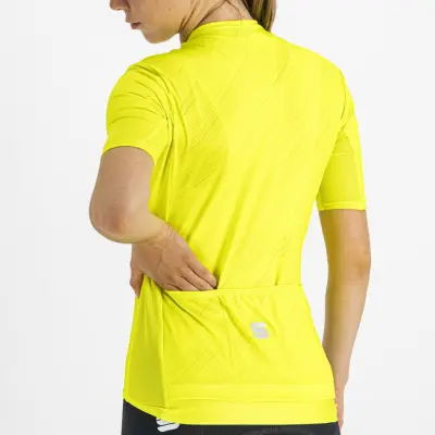 Letný cyklistický dres dámsky Sportful Flare žltý