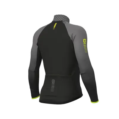 Zateplený cyklistický dres pánsky Alé R-EV1 Clima Protection 2.0 Velocity wind G+ sivý