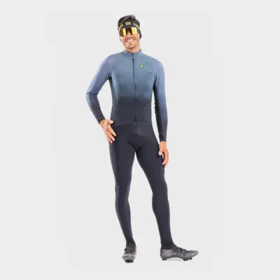 Zateplený cyklistický dres pánsky Alé R-EV1 Clima Protection 2.0 Velocity wind G+ sivý