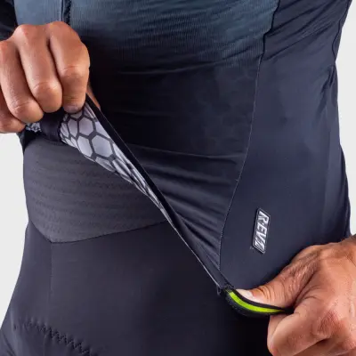 Zateplený cyklistický dres pánsky Alé R-EV1 Clima Protection 2.0 Velocity wind G+ sivý