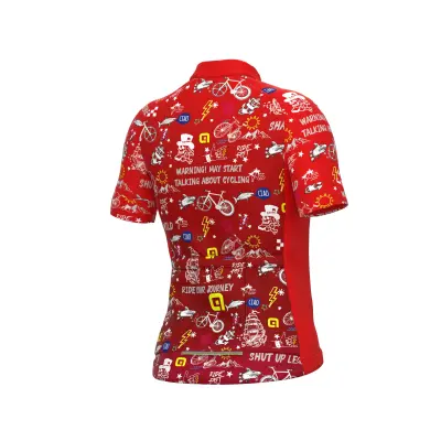 Letný cyklistický dres detský Alé Kids Vibes červený