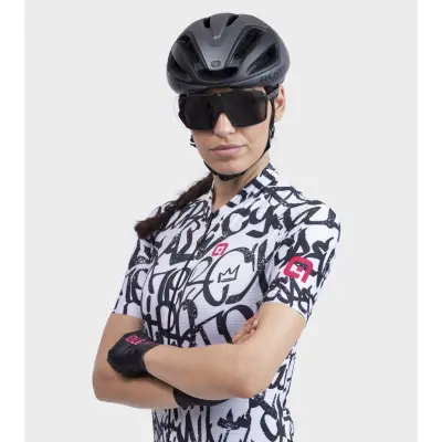 Letný cyklistický dámsky dres Alé Cycling Solid Ride Lady biely