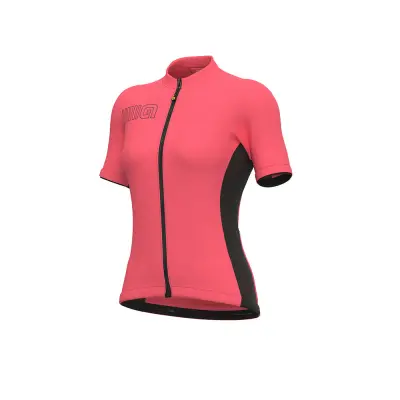 Letný cyklistický dámsky dres Alé Cycling Solid Color Block ružový