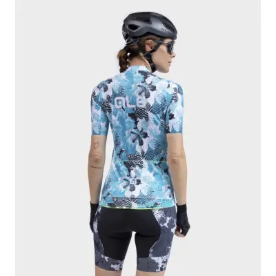 Letný cyklistický dámsky dres Alé Cycling PR-R Amazzonia modrý
