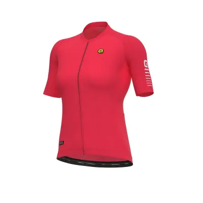 Letný cyklistický dres Ale Cycling R-EV1 Silver Cooling Lady dámsky ružový