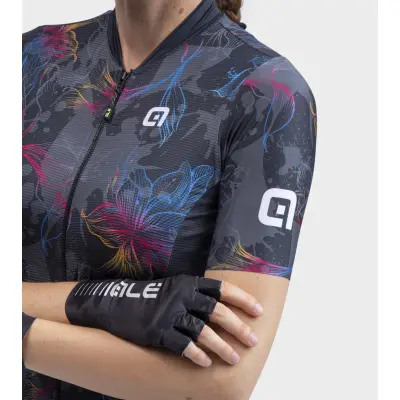 Letný cyklistický dámsky dres Alé Cycling Solid Chios sivý