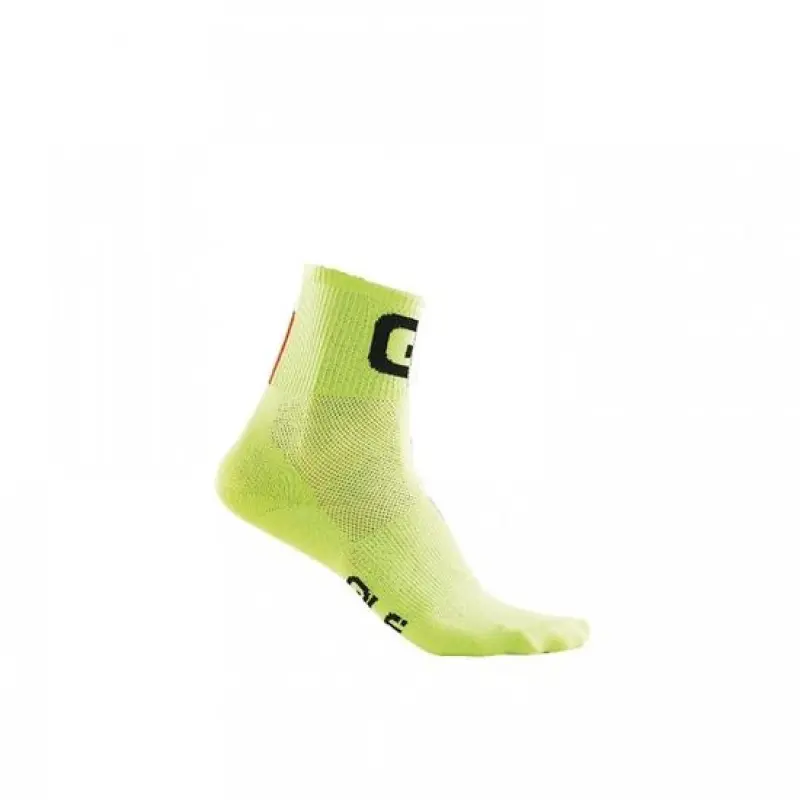 Letné cyklistické ponožky Alé Cycling Q-Skin 8 žlté