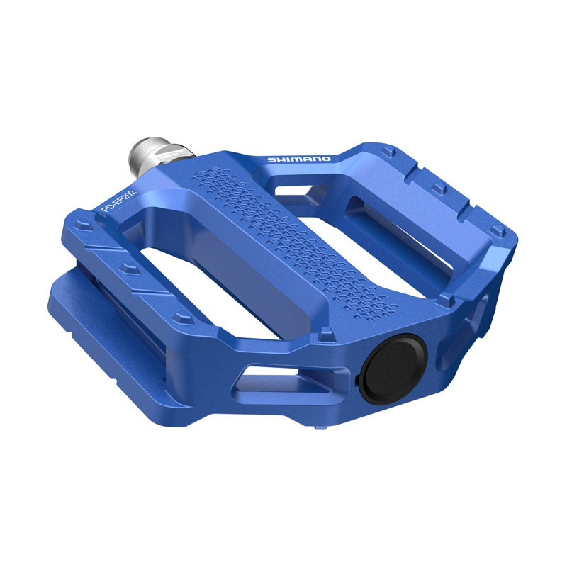 Platformové MTB pedály Shimano FLAT EF202 modré