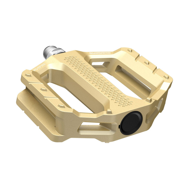 Platformové MTB pedále Shimano FLAT EF202 zlaté