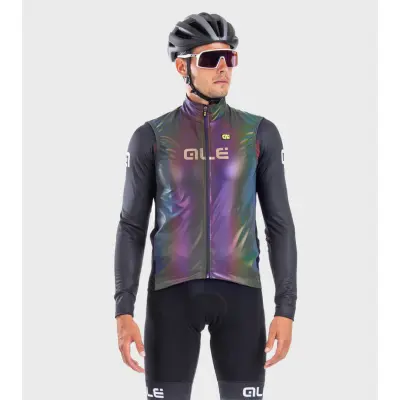 pánska cyklistická vesta GUSCIO Iridescent Reflective