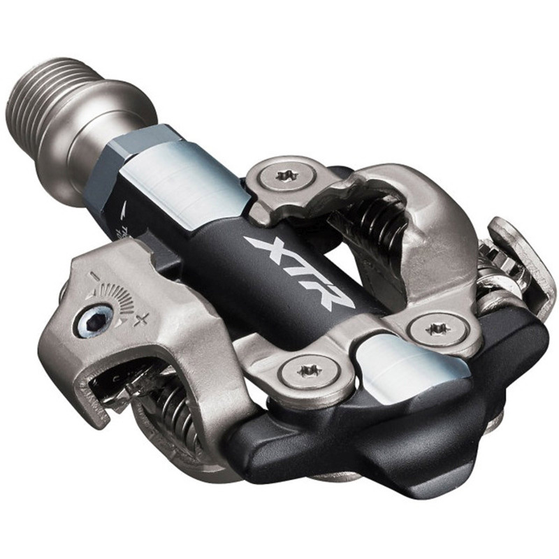 Nášlapné MTB pedály Shimano M9100 SPD zarážky SM-SH51 černé