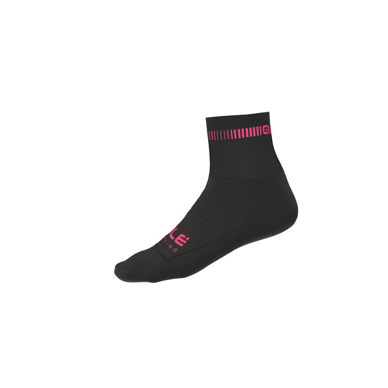 Letní cyklistické ponožky Alé Cycling Logo Q-Skin Socks černé