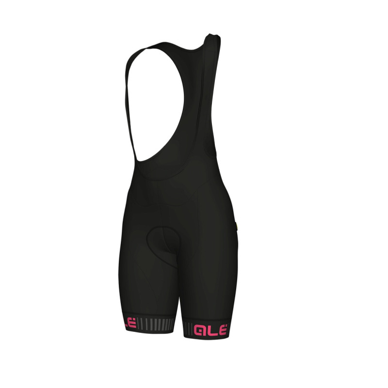 Letní cyklistické kalhoty Alé Cycling Solid Traguardo dámské černé/růžové